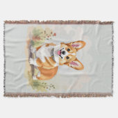 Schattige rode Pembroke Welsh Corgi hond Deken (Voorkant)