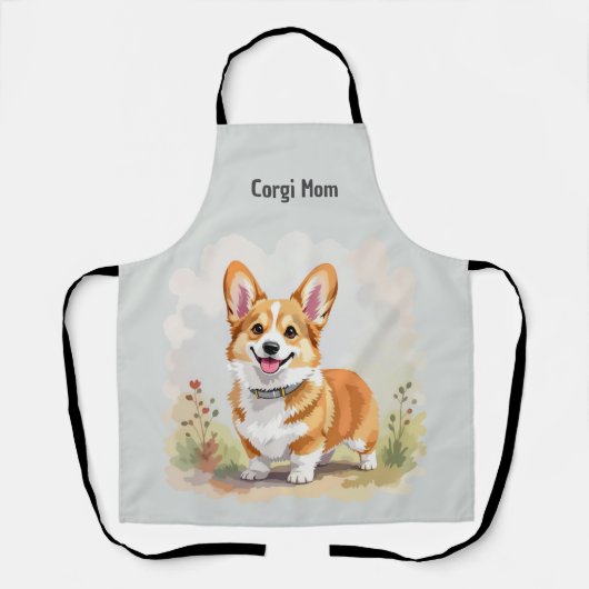 Schattige rode Pembroke Welsh Corgi-hond Schort (Voorkant)