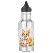 Schattige rode Pembroke Welsh Corgi hond Waterfles (Links)