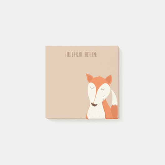 Schattige Rode Vos Bosdier Kinderen  Post-it® Notes (Voorkant)