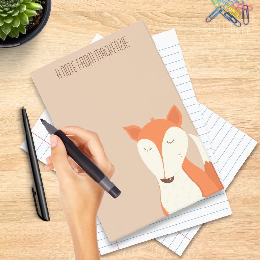 Schattige Rode Vos Bosdier Kinderen  Post-it® Notes