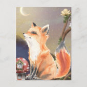 Schattige Rode Vos Briefkaart (Voorkant)