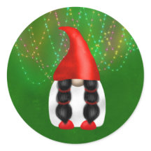 Schattige rode witte kabouterlichtjes groene kerst