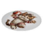 SCHATTIGE RODE & WITTE ZOMERTHEMA KATTENKAT SNIJPLANK (Hoek)