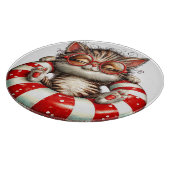 SCHATTIGE RODE & WITTE ZOMERTHEMA KITTY KAT SNIJPLANK (Hoek)