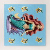 Schattige Rodekopzeemeermin Thunder_Cove Legpuzzel (Horizontaal)