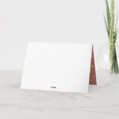 Schattige Roest Oranje Boho Bloemrijke Regenboog K Bedankkaart (Achterkant)