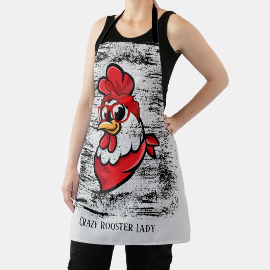 schattige roetvrouw voegt tekst toe schort (Insitu)