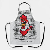 schattige roetvrouw voegt tekst toe schort (Voorkant)