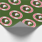 Schattige roller schaats aangepaste kerst inpakpap cadeaupapier (Hoek)