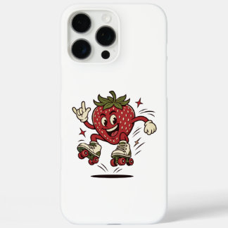 Schattige Roller Skate Aardbei iPhone 16 Pro Max Hoesje