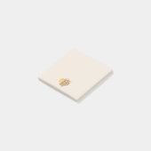 Schattige romantisch bruin Beer Post-it® Notes (Schuin)