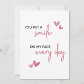 Schattige romantisch minimalistisch blij Jubileum Feestdagenkaart (Voorkant)