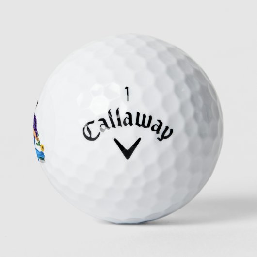 Schattige romantisch paar golfballen cadeau (Logo)