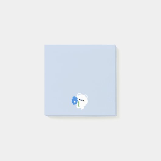 Schattige Romantisch Polar Beer Post-it® Notes (Voorkant)