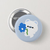 Schattige Romantisch Polar Beer Ronde Button 5,7 Cm (Voorkant /achterkant)