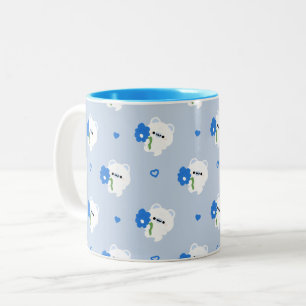 Schattige Romantisch Polar Beer Tweekleurige Koffiemok