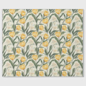 Schattige romantisch tulpenboeket inpakpapier (Vlak)