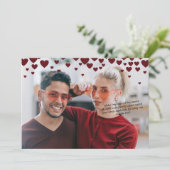 Schattige, Romantisch Valentijns, Bourgondische ro Kaart (Staand voorkant)