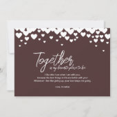 Schattige, Romantisch Valentijns, Bourgondische ro Kaart (Achterkant)