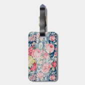 Schattige Romantische Bloemen - Motivatie Bericht Bagagelabel (Achterkant verticaal)