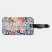 Schattige Romantische Bloemen - Motivatie Bericht Bagagelabel (Achterkant horizontaal)