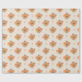 Schattige Romantische Capybara Cadeaupapier (Vlak)