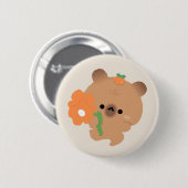 Schattige Romantische Capybara Ronde Button 5,7 Cm (Voorkant /achterkant)