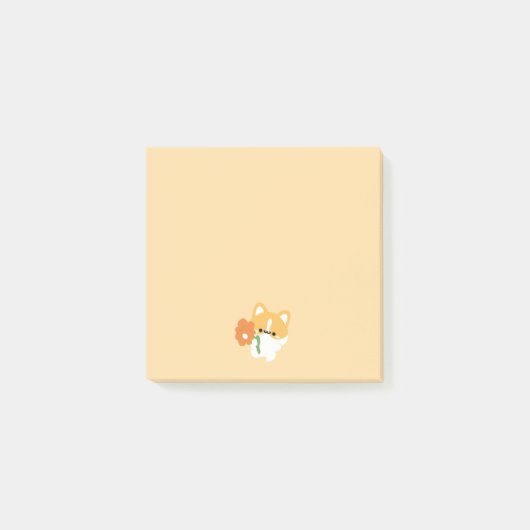 Schattige romantische Corgi Post-it® Notes (Voorkant)