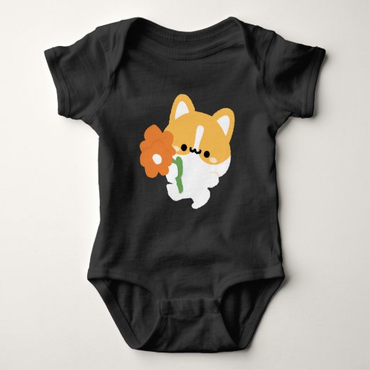 Schattige romantische Corgi Romper (Voorkant)