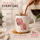 Schattige Romantische Egel Espresso Kop – Bloemend