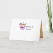 Schattige romantische koppels voor Valentijnsdag Kaart (Achterkant)