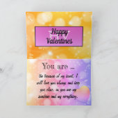 Schattige romantische koppels voor Valentijnsdag Kaart (Binnen)