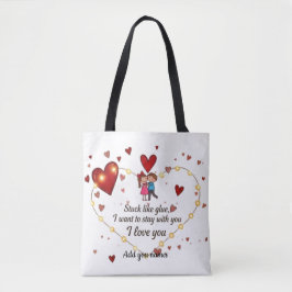 Schattige romantische liefdesbezwering Tote Bag