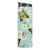  schattige romantische naadloze bloemen patteren thermosbeker (Geroteerd rechts)