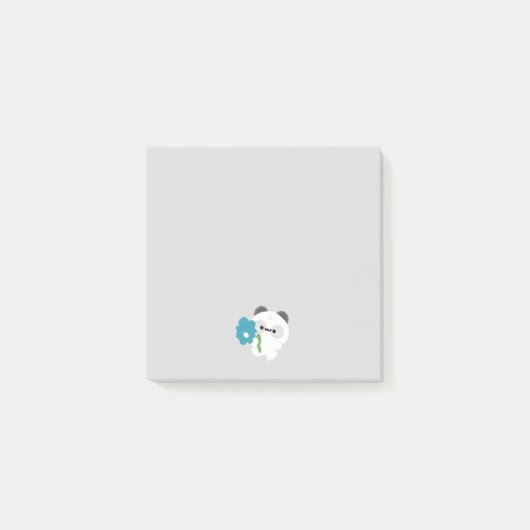 Schattige romantische panda post-it® notes (Voorkant)