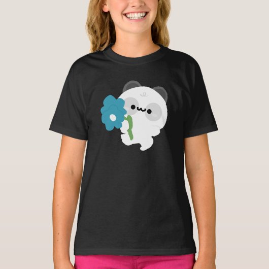 Schattige Romantische Panda T-shirt (Voorkant)