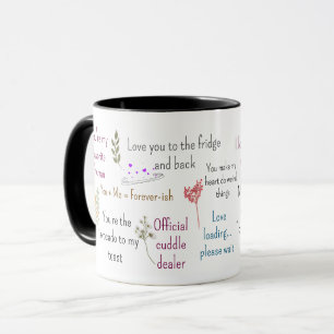 Schattige Romantische Quotes Aesthetic Mok Kunst