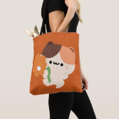 Schattige romantische schildpadkat tote bag (Dichtbij)