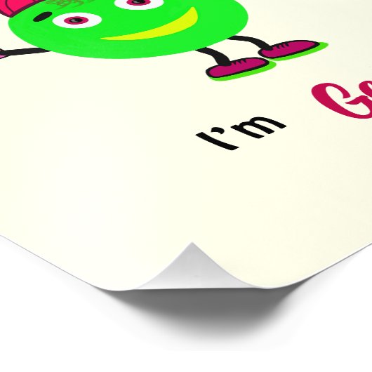 Schattige rond lichaam foto afdruk (Hoek)