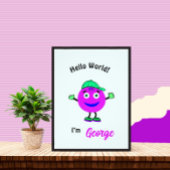 Schattige rond lichaam foto afdruk