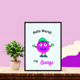 Schattige rond lichaam foto afdruk