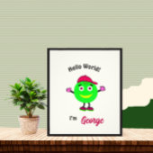 Schattige rond lichaam foto afdruk