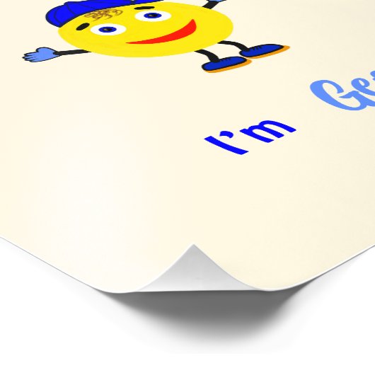 Schattige rond lichaam foto afdruk (Hoek)