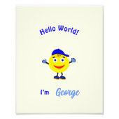 Schattige rond lichaam foto afdruk (Voorkant)