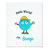 Schattige rond lichaam foto afdruk (Voorkant)