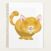 Schattige Ronde Kaneelkleurige Lapjeskat Planner (Voorkant)