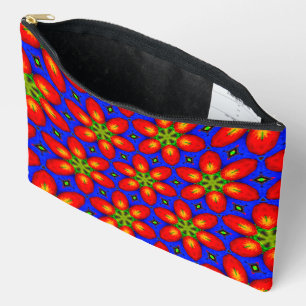 Schattige rood bloemmotief etui