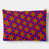 Schattige rood bloemmotief etui (Achterkant)