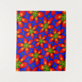 Schattige rood bloemmotief wandkleed (Voorkant)